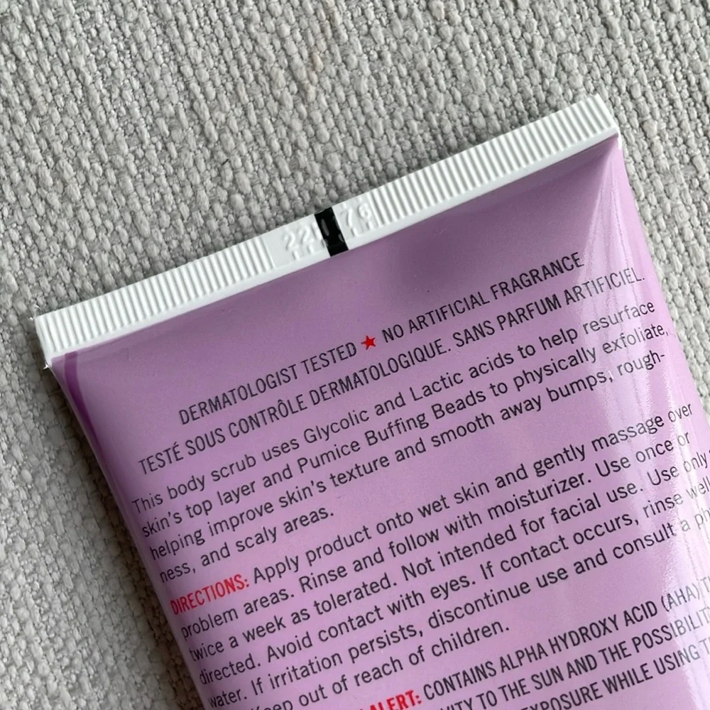 First Aid Beauty KP Bump Eraser Body Scrub with 10% AHA